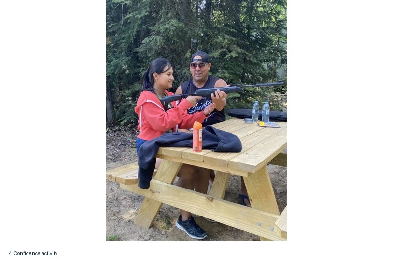 A Kisik Youth Wellness confidence-building activity