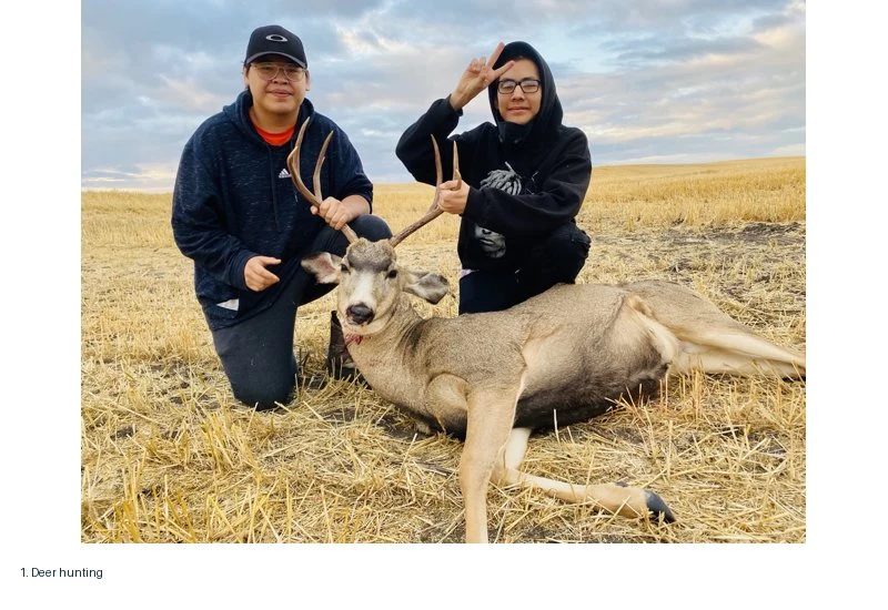 Youth deer hunting on a Kisik Youth Wellness land-based camp