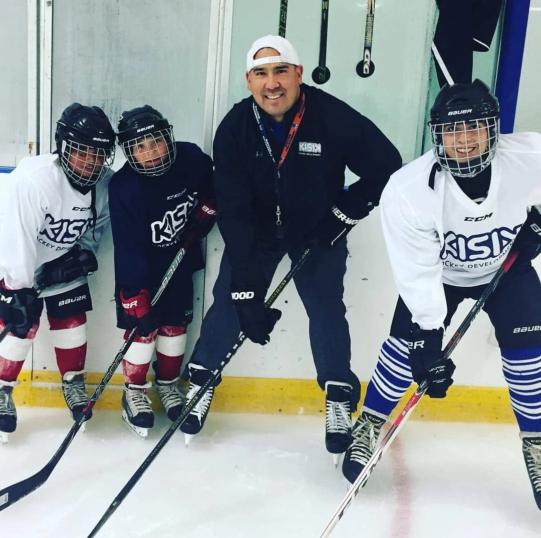 Carlin coaching youth through Kisik Hockey Development
